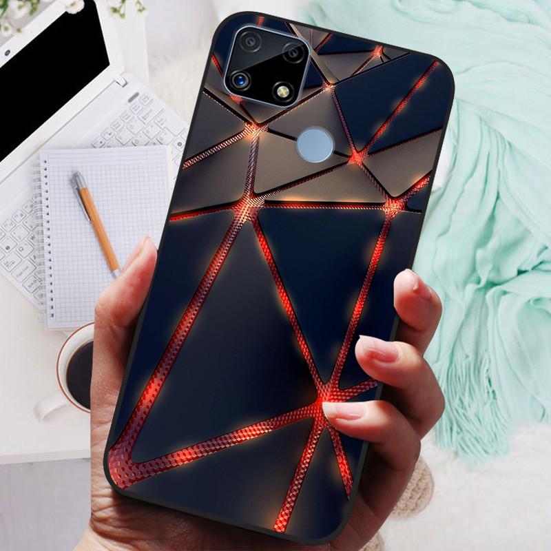 Pro Realme C25s pouzdro Soft TPU silikonový kryt na telefon pro OPPO Realme C25 pouzdro Bumper C25S RMX3195 C 25S nárazuvzdorný kryt Coque