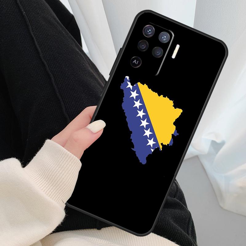 Bosnia Flag Case For Oppo A40 A60 A80 A5 Pro A15 A16 A17 A57 A77 A94 A74 A54 A76 A96 A18 A38 A58 A78 A98