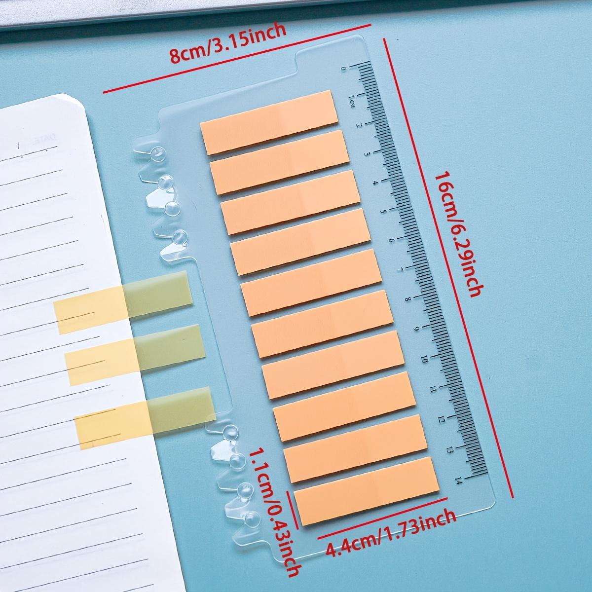 200 étiquettes index transparentes en PET - Notes autocollantes codées par couleur avec coins arrondis, imperméables et durables pour l'école, le bureau, l'organisation de la maison kaki