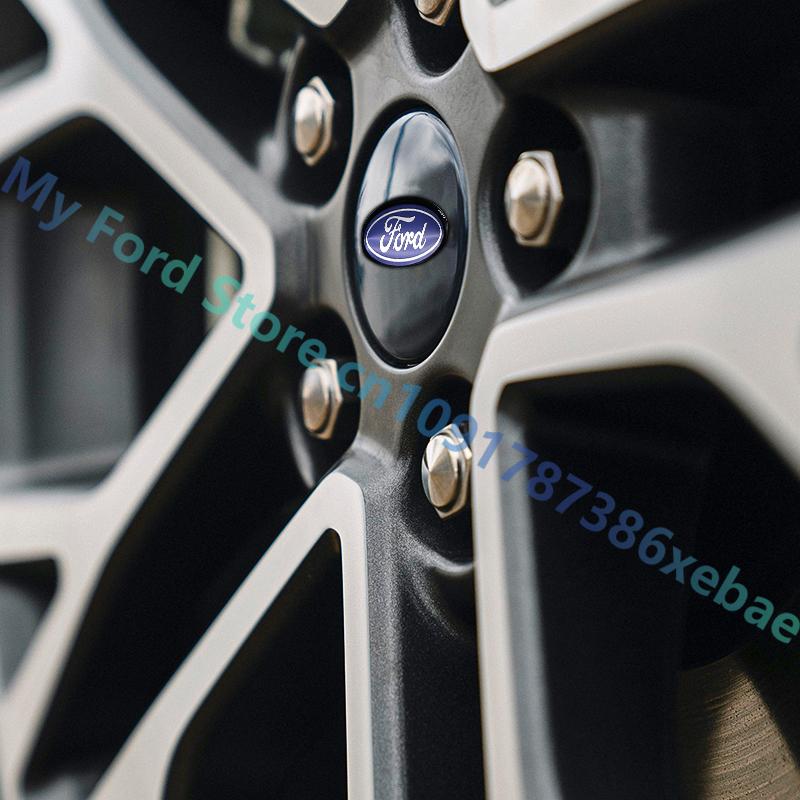 Car Sticker 4Pcs 65mm Car Styling Wheel Center Hub Cap Emblem Logo Hub Cap For Ford Fiesta Mondeo Fusion Explorer Escape Shelby