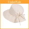 Summer Sun Hat Women Cotton Foldable Wide Brim Floppy Hat For Sun Protection