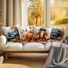 Autumn Harvest Cushion Pillowcase Printed Polyester 45X45Cm Throw Pillowcover Decorative Sofa Cushion Pillowslip Home Decor
