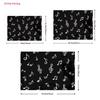 Chalk Drawn Music Notes Backdrop Blackboard Treble Clef Studio Background