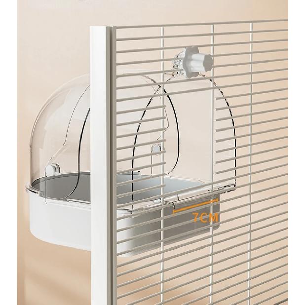3 In 1 Multifunction Bird Bath for Cage Parakeet Bath Parakeet Bird Bath Bird Cage Bath for Feeding& Resting Acrylic Bathtub Box