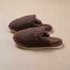 New Home Thermal and Fleece Home Slippers Thick-bottomed Plush Autumn and Winter Cotton Slippers, High-end Non-slip Winter Outer Wear