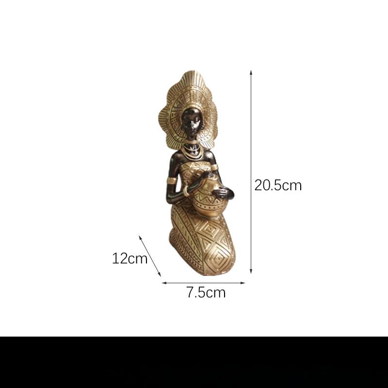 

Творческие африканские черные украшения из смолы Экзотический дом Гостиная Вход Винный шкаф ТВ Тумба Украшения