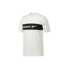 Casual Retro Letter Print Short Sleeve T-Shirt Men Tops Off-White Black FK2716