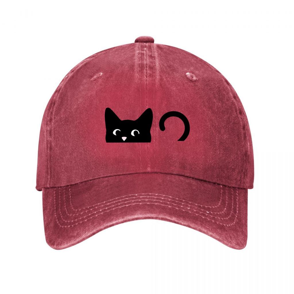 Cute Cat Suede Baseball Cap New Vintage Washed Cotton Baseball Cap Parent Kids Sun Hats