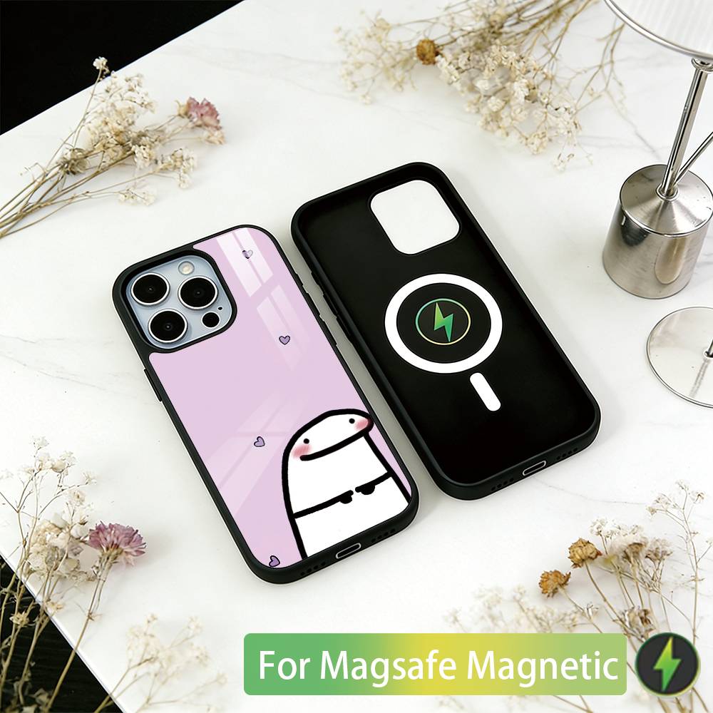 Cute Celular Flork Funny Phone Case For iPhone17,16,15,14,13,12,11 Plus,Pro Magnetic For Magsafe Wireless Charging