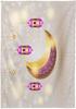 Ramadan Kareem Moon Lantern Waterproof Tablecloth Ramadan Decorations Reusable Eid Mubarak Kitchen Dining Tablecloth Party Decor
