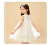 Summer new girls' breathable sleeveless mesh princess dress