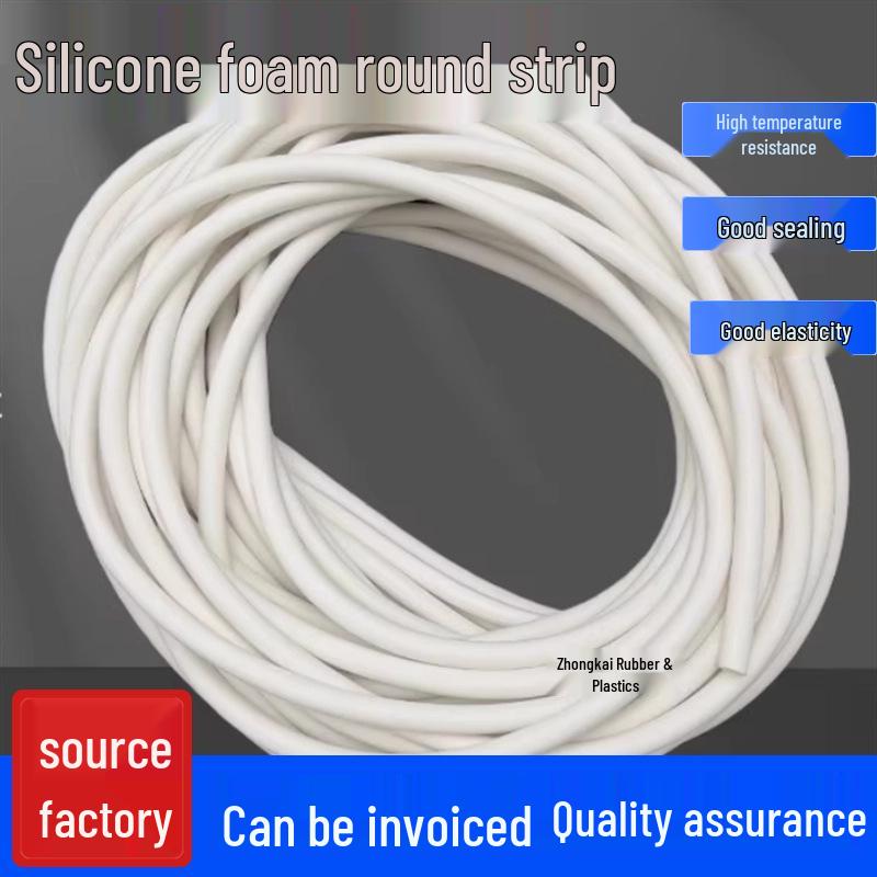 High-Temperature Resistant Silicone Foam Seal Strip (2-18MM)