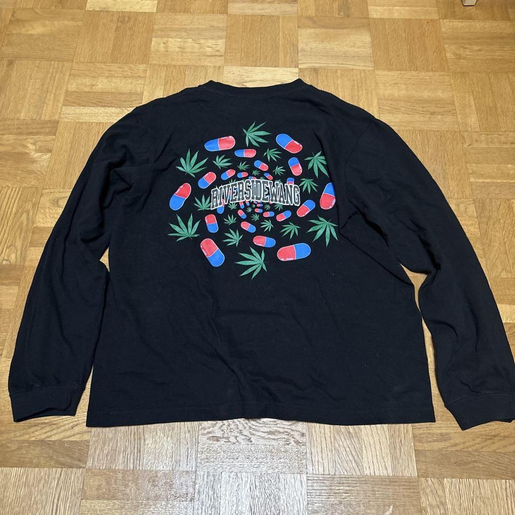 [USED] RIVERSIDE WANG Long Sleeve T-Shirt Black Medium