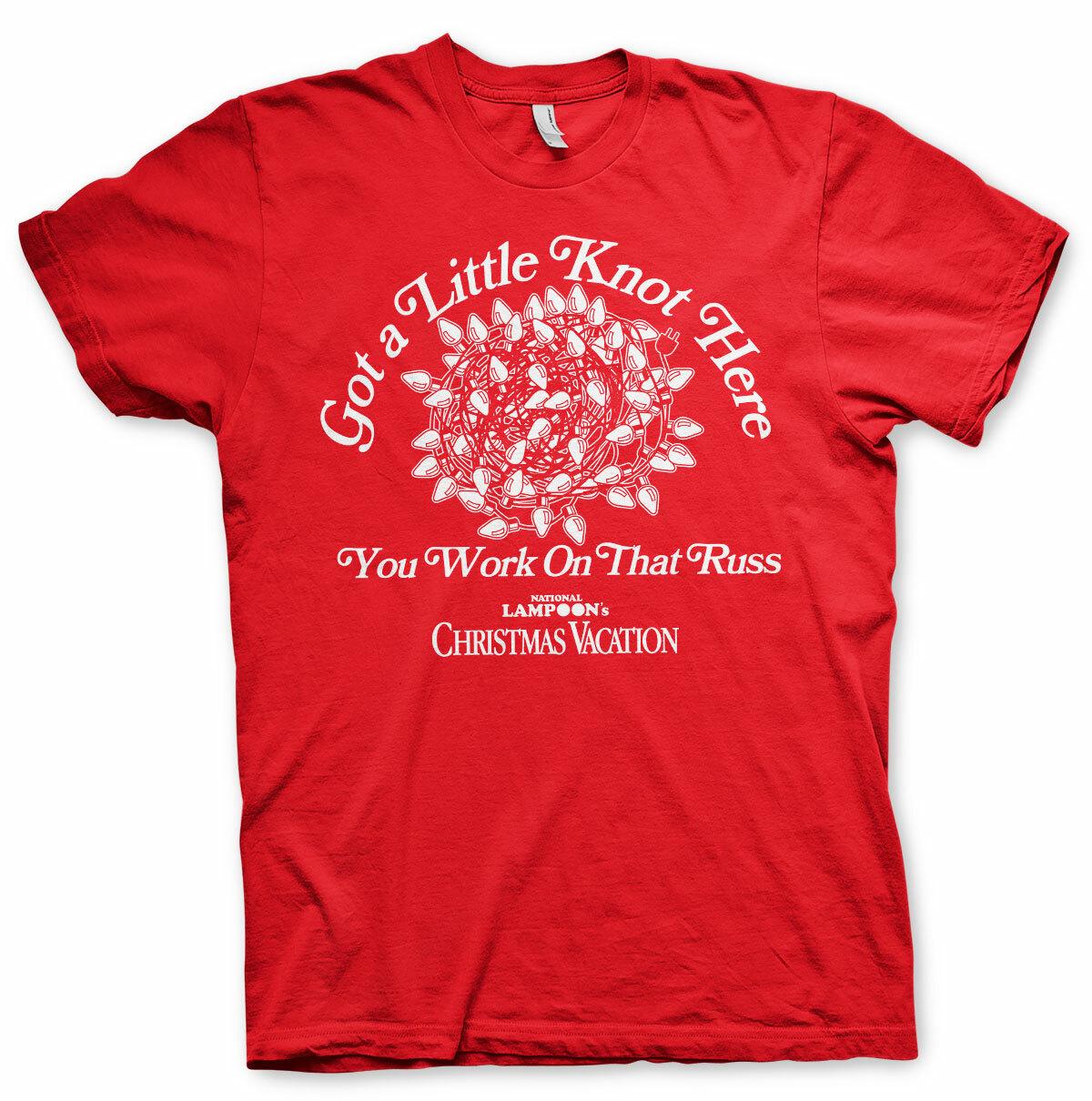 Licensed National Lampoon s Christmas Got A Little Knot Here Men s T-Shirt XXL