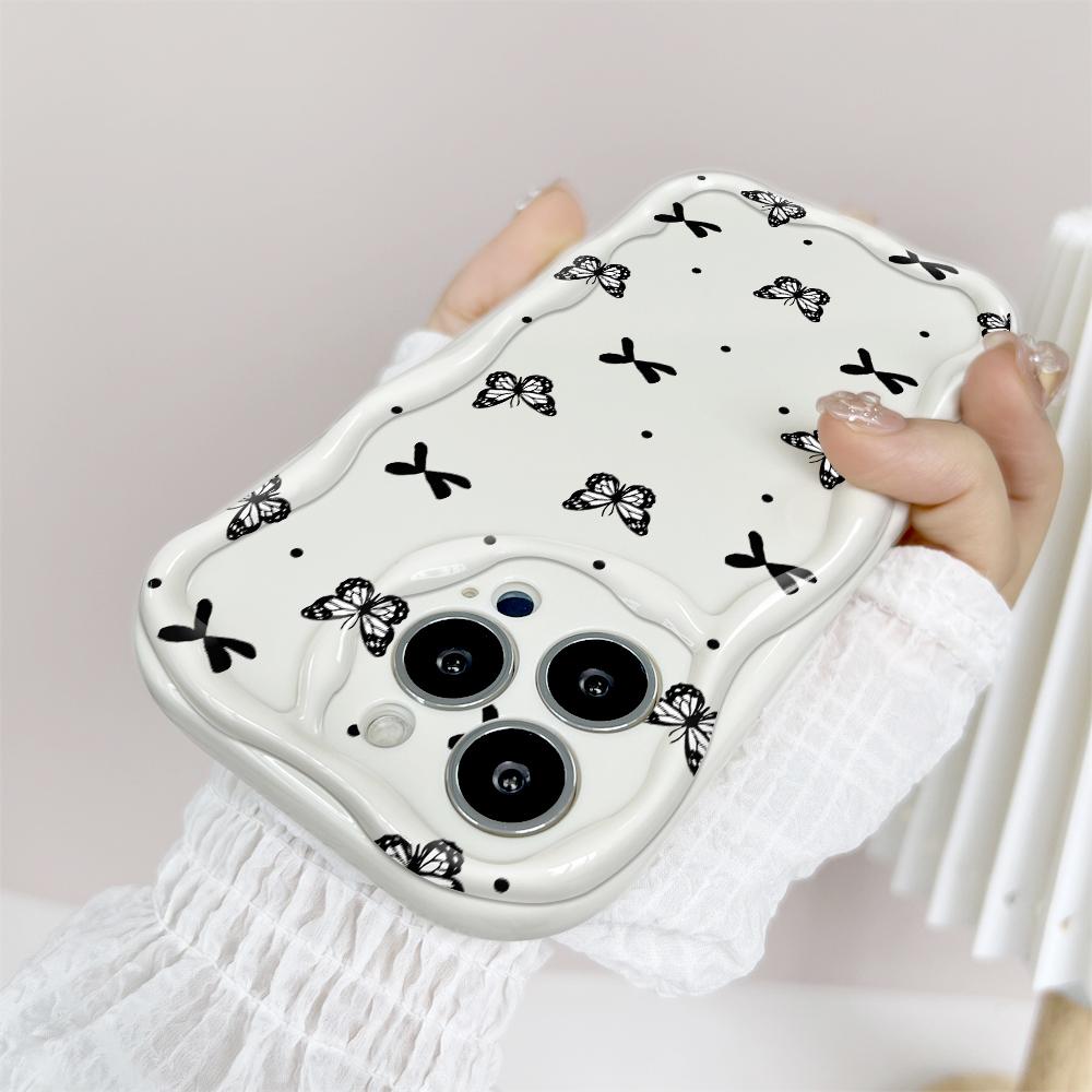 For Honor 90Lite X6B X8 Infinix Hot 30 40i 40Pro Smart8 Vivo V27 V29e V30e Moto G84 Fashion Girl Cream Texture Soft Silicone Full Lens Protect Casing