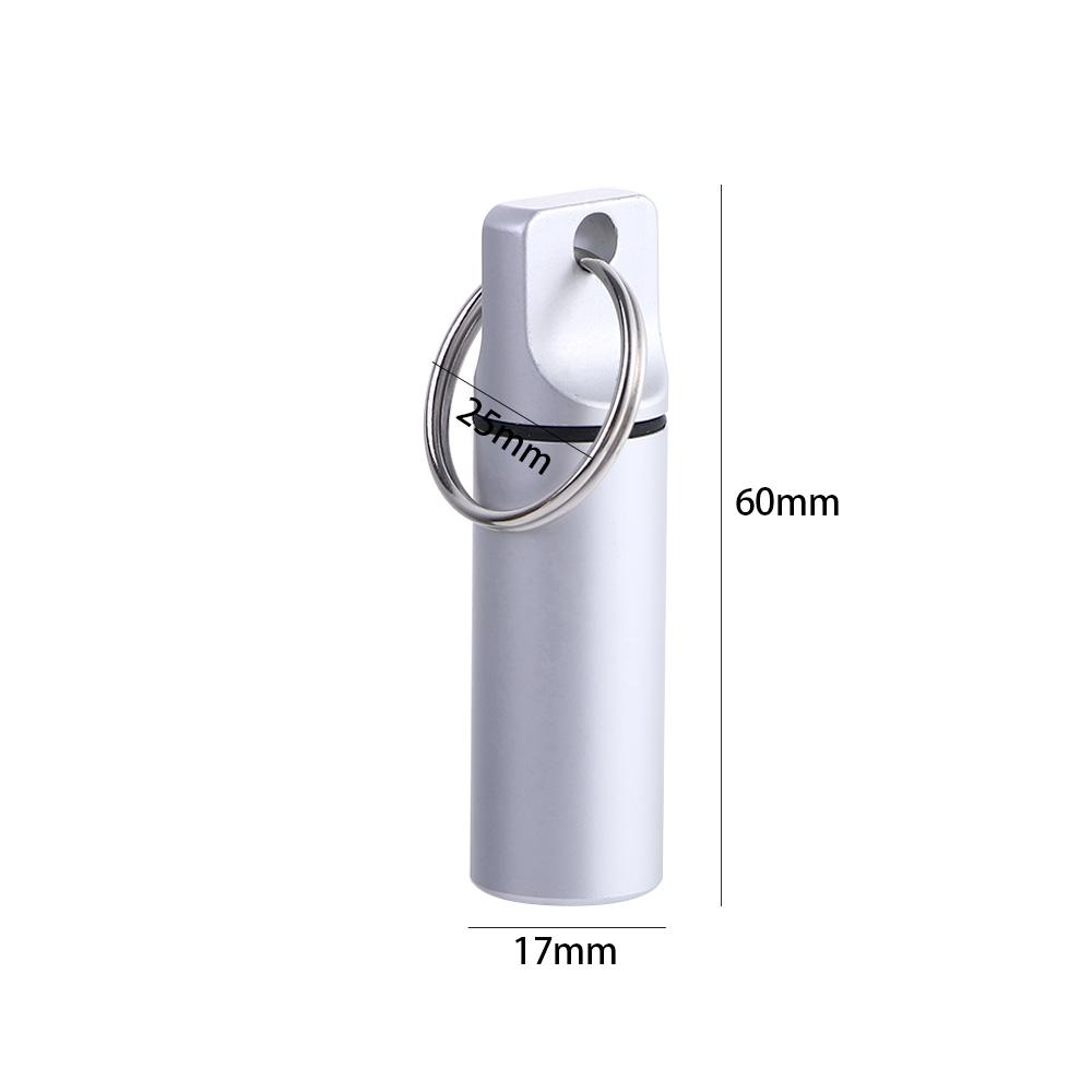 Medikamenten-Organizer Gesunde Pflege Outdoor Ohrstöpsel-Box Tablettenbehälter Pillenflasche Schlüsselanhänger Pillenaufbewahrungsbox Pillendose