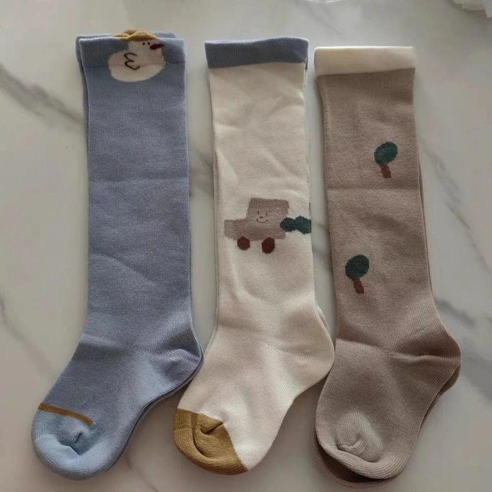 3Pairs Cotton Calf Socks Baby Strawberry Baby Mid Tube Socks Toddle Cotton Stockings Newborn