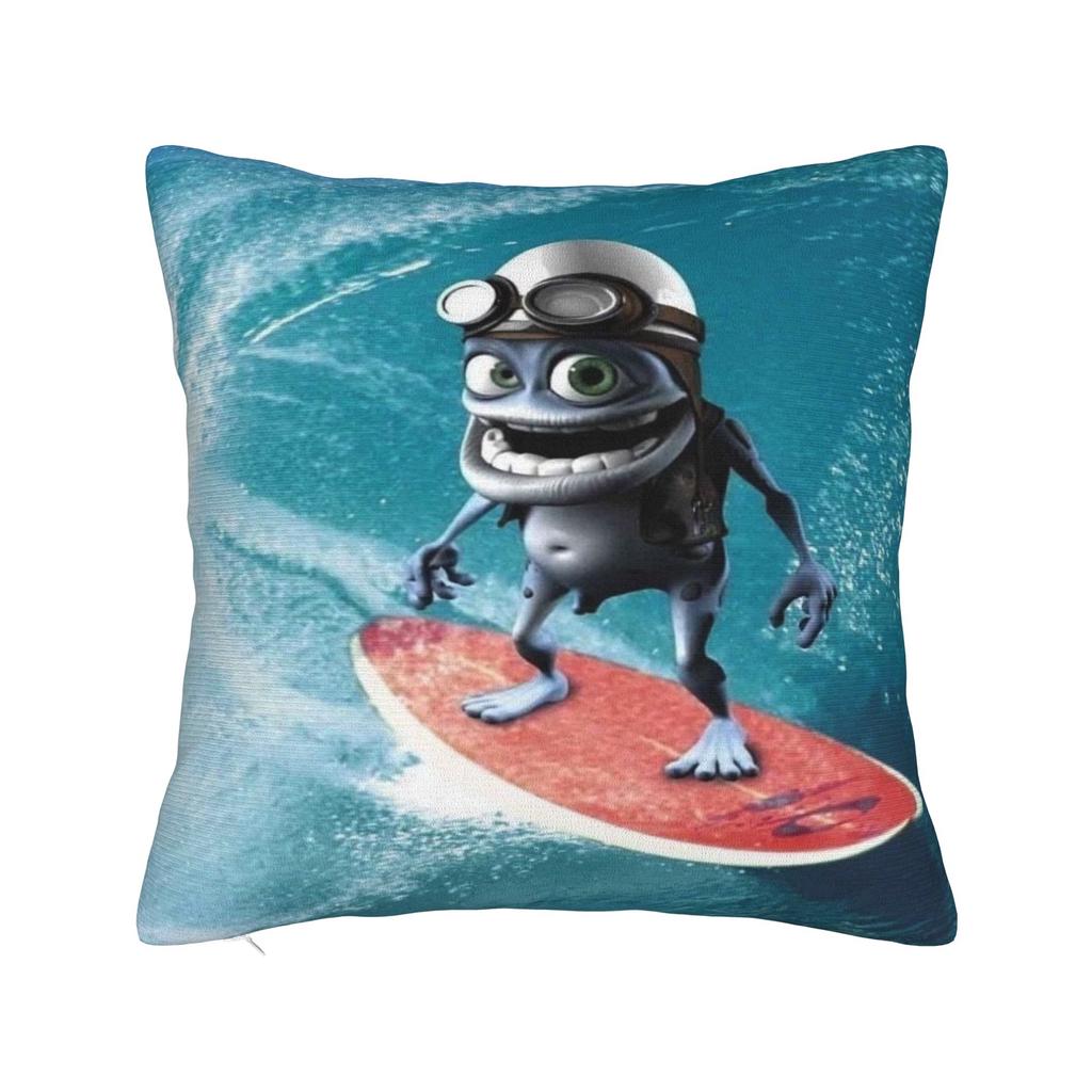 Federa Cartone Animato Crazy Frog Accessori Copricuscino Stampato Copricuscino da Arredo Casa Quadrato Diverse Misure