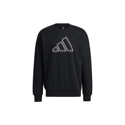 St Logo Sweatshirt With Overlapping Logo Print Men Tops Black H39359