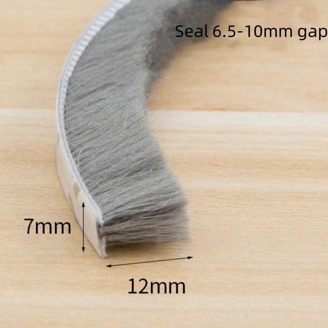 5M Weather Stripping Door Window Seal Strip Self-adhesive Sound Proof Wind Protection Sliding Door Window Seal Woolen Strips