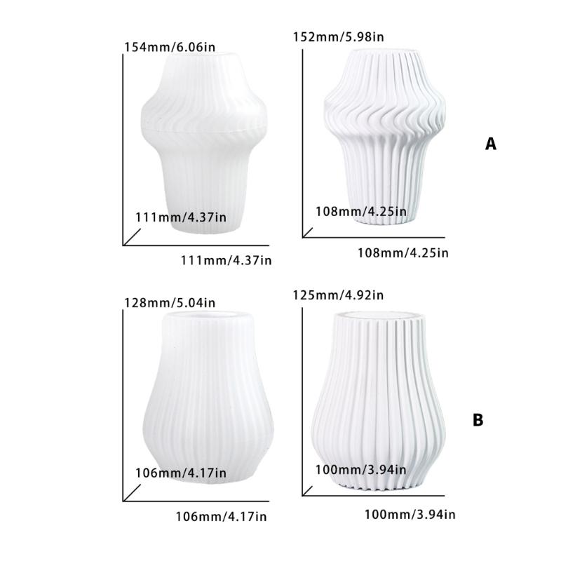 Stabiles Silikon-Vasenformen-Set, Zubehör für Kunstharz, Gips, Bastelbedarf, Blumentöpfe, Bastelset für die Heimdekoration