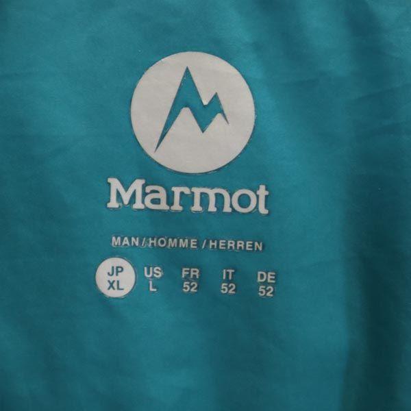 MARMOT Outdoors Long sleeve Zip hoodie XL Blue logo Men's Used