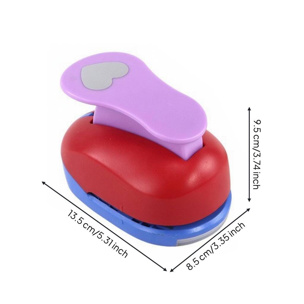 Manual Paper Decorative Hole Punch Accurate Cm Shape Smooth Cutting for Crafters, Teachers,