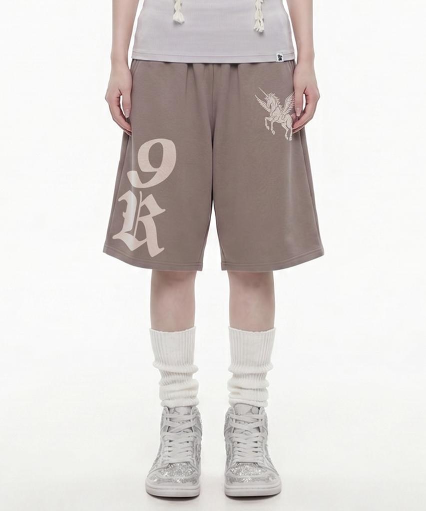 GRAVER [Unisex] Horse 9R Bermuda Shorts_3Color