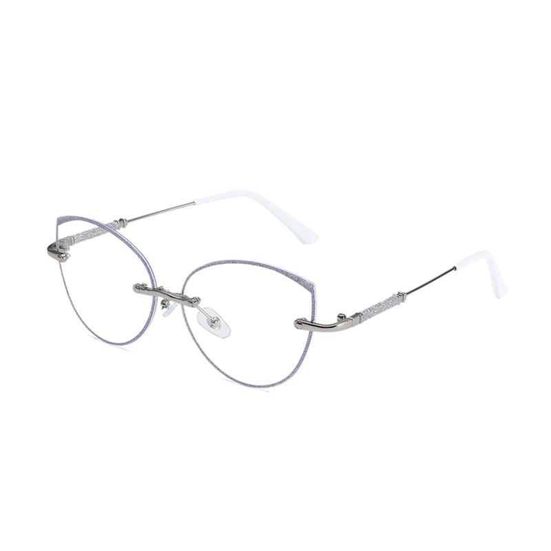 

Anti Blue Light Glasses Cat Eye Metal Frame Women Men Luxury Computer Eyewear Blue Light Blocking Eyeglasses for Man Lady