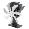 7-Blatt-Wärmebetriebener Ofenventilator, thermoelektrische Kaminventilatoren aus Aluminiumlegierung für Holzbrenner