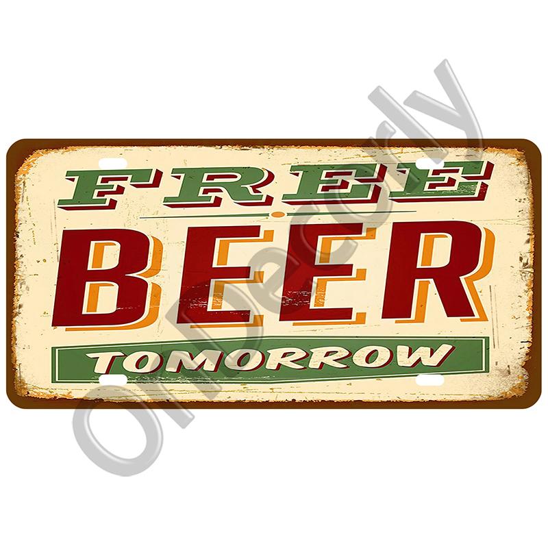 Vintage Metal Tin Sign Plaque For Beer Bar Pub Man Cave Wall Decor Art