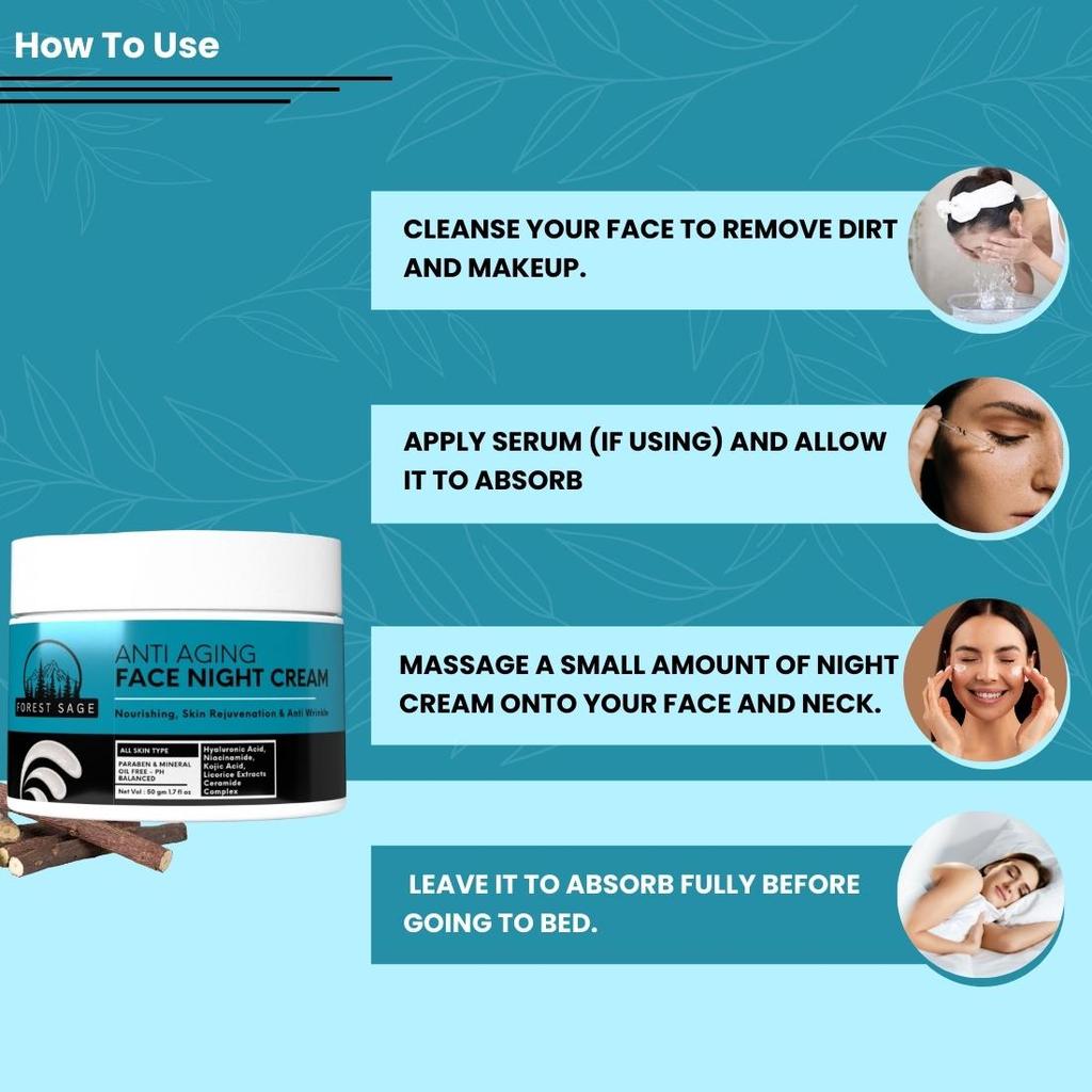 Forest Sage Anti Aging Face Night Cream