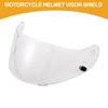 Partuto Motorradhelmvisier - Ersatzhelmvisier - Kompatibel mit HJC CL-16, CL-17, CL-ST, CL-SP, CS-R1, CS-R2 und CS-15 - 1 Klar