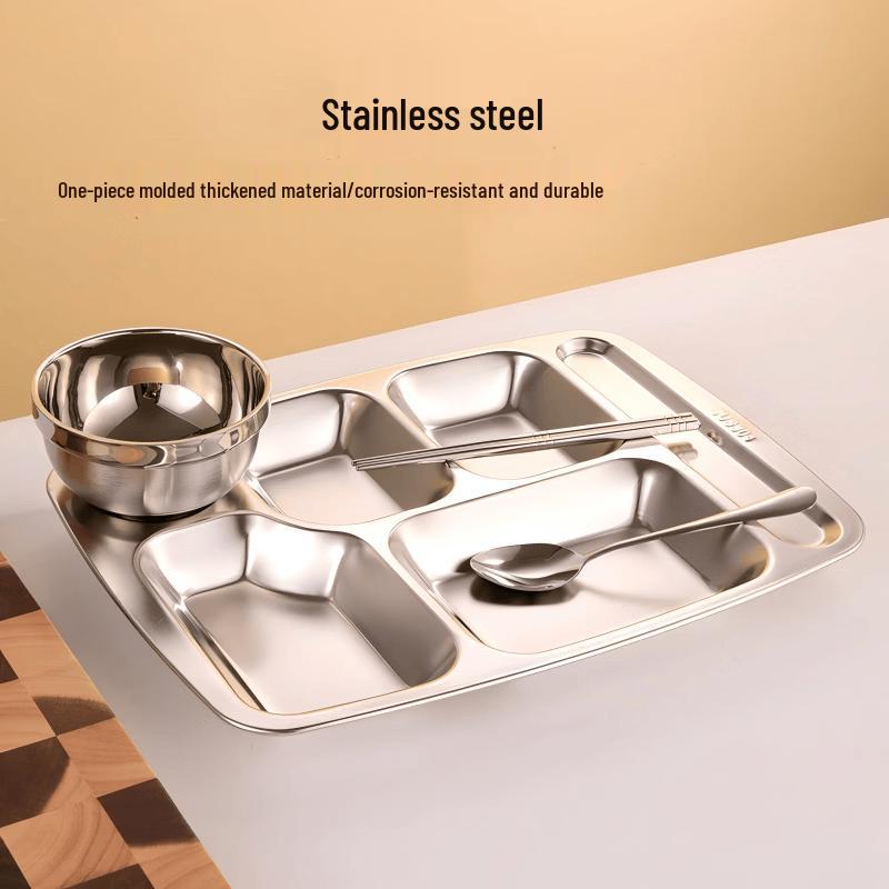 Chu Zhou Stainless Steel Divided Meal Tray