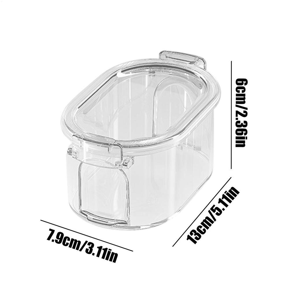 

Seasoning Organizer Clear Airtight Reusable Jar Salt Jar with Lid for Condiment Household Cooking Dining Baking Bathroom