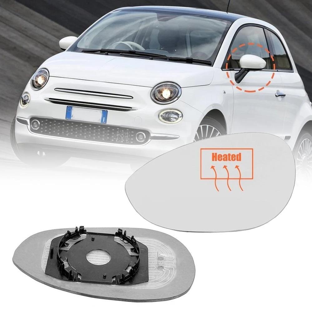 For Fiat 500 500c 2007-2026 Wing Mirror Glass Pair Left & Right Hand Door Side Heated