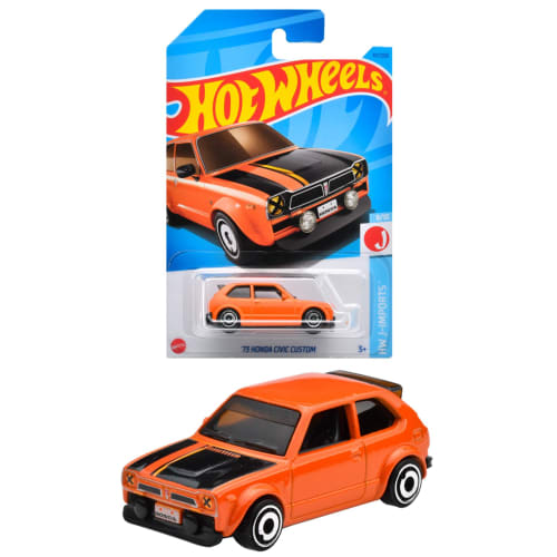 

MATTEL Hot Wheels Basic Car 73 Honda Civic Custom [3 года ~] HNK33