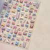 1pcs Cute Graffiti Lines Nail Art Stickers 5D Embossed Butterfly Rabbit Nail Art Accessory Stickers Self Adhesive Decal
