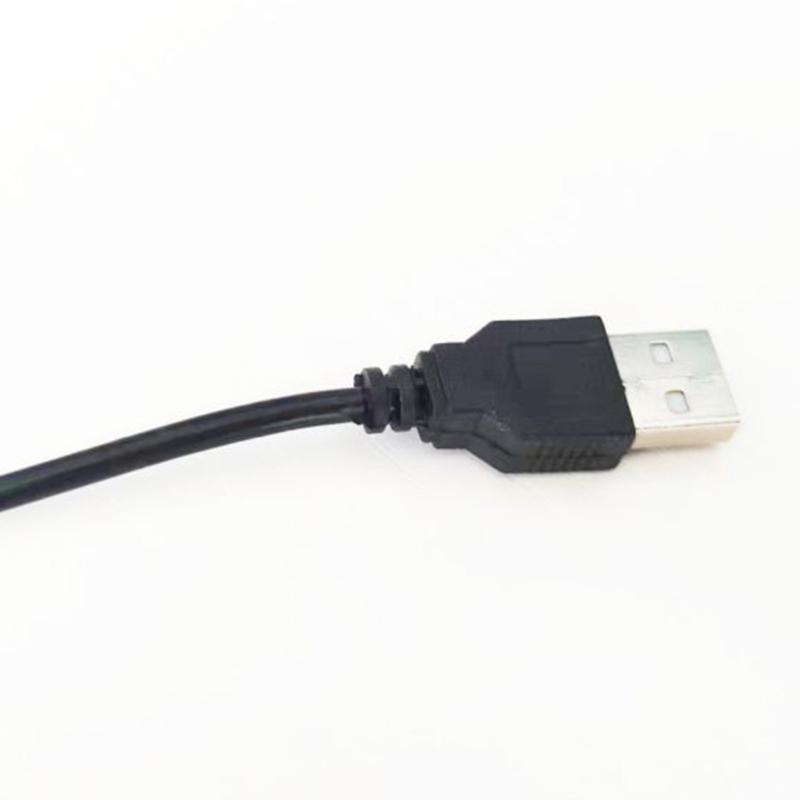 12V USB To DC3.5x1.35mm Elbow Power Cable For Desk Lamp Mini Fan Routers 35cm Length