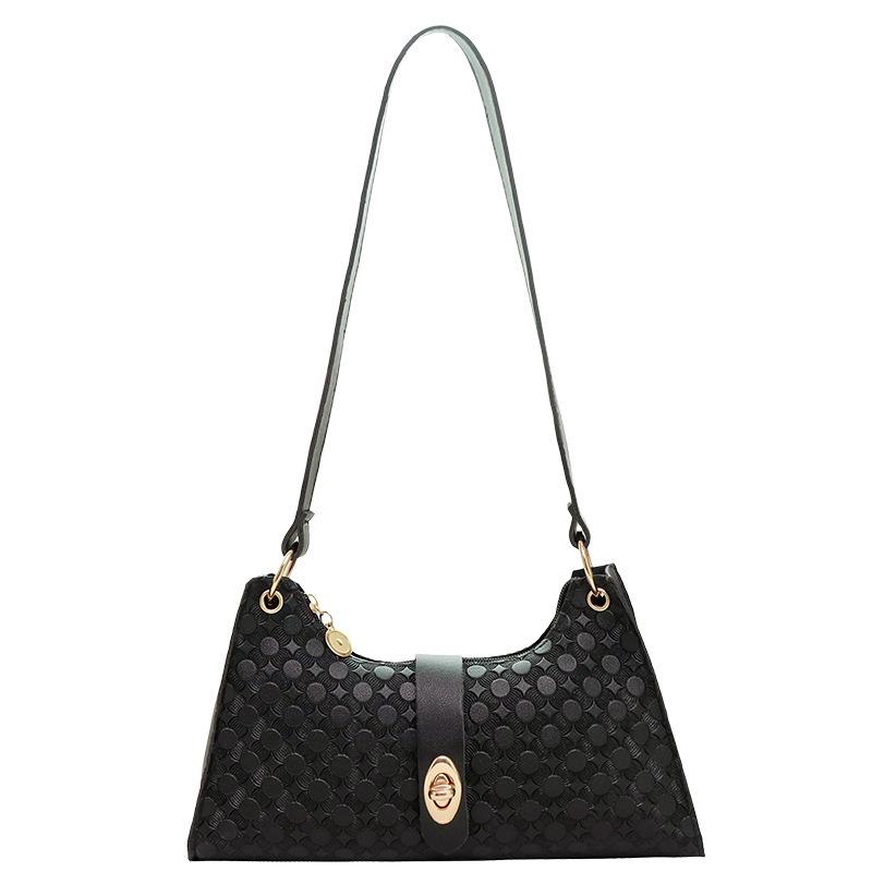 Trendy fashion buckle single shoulder armpit bag personalized versatile mobile phone makeup women's bag