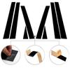 8pcs Black Door Trim Cover Stickers Pillar Posts for Subaru Forester 2009 2010 2011 2012 Car Window Decoration Auto Styling