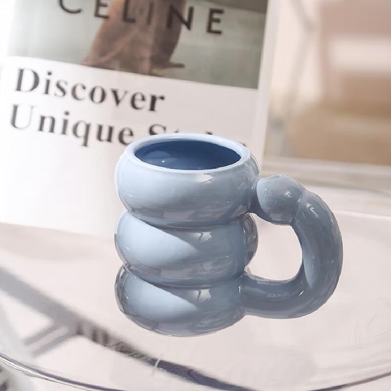 Cute Pearlescent Layered Ceramic Mug