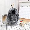 Jewelry Ornament Fluffy Toy Doll Plush Bunny Keyring Plush Bunny Keychain Rabbit Fur Keychain