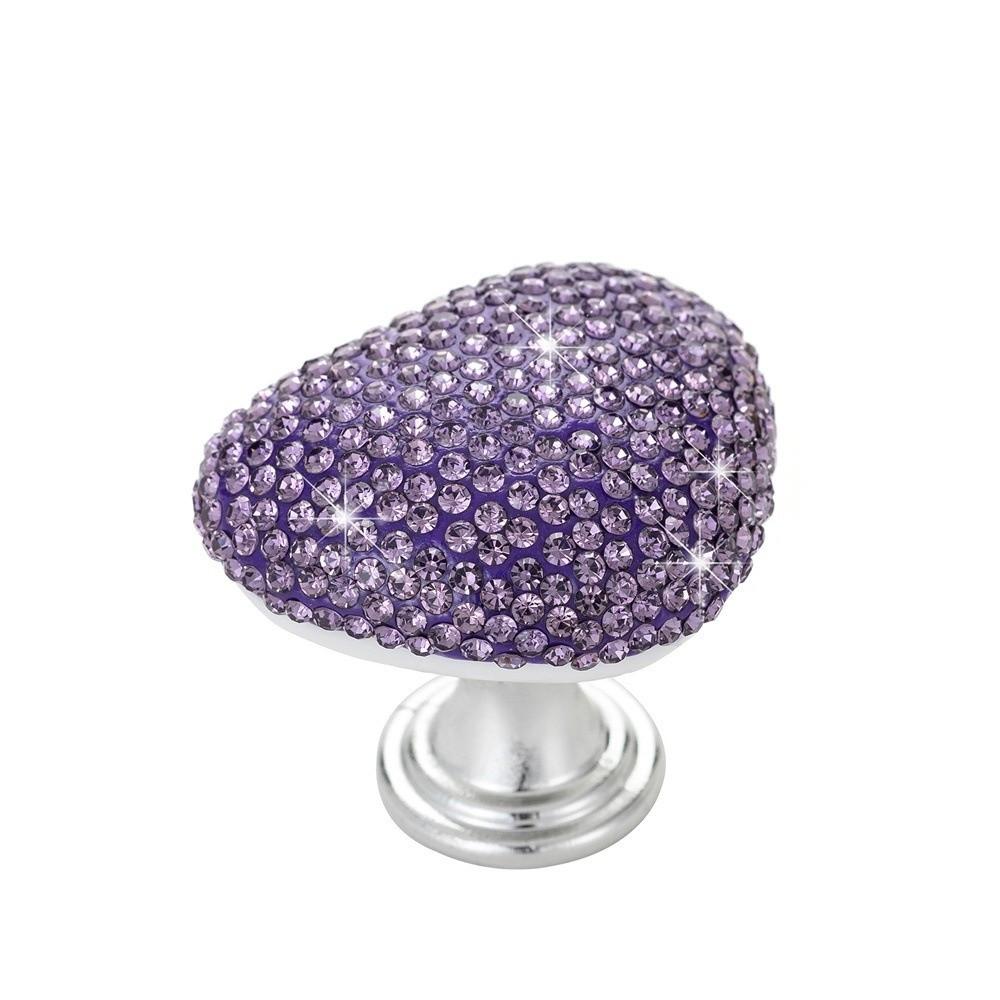 Heart Shaped Toilet Press Button Adhesive Diamond Toilet Flush Top Button Nail Protector Multifunctional