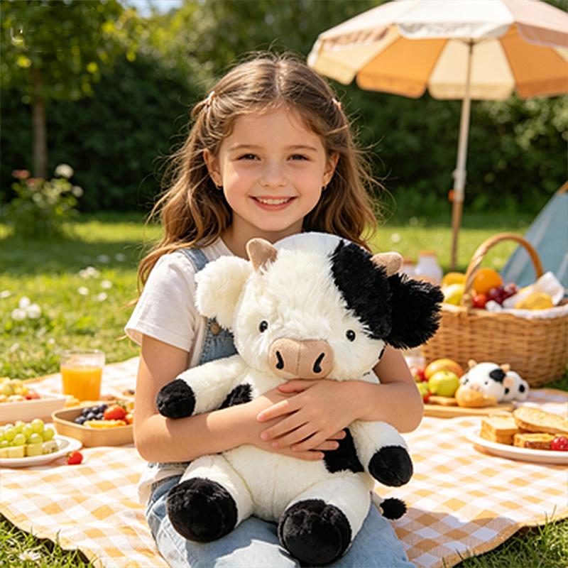 Cute Flower Cow Plush Toy Animal Home Decoration High-quality And Comfortable Children's Birthday Gift Companion Gift
