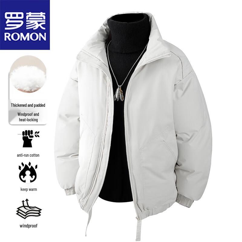 

ROMON Men s Padded Stand Collar Winter Jacket XL