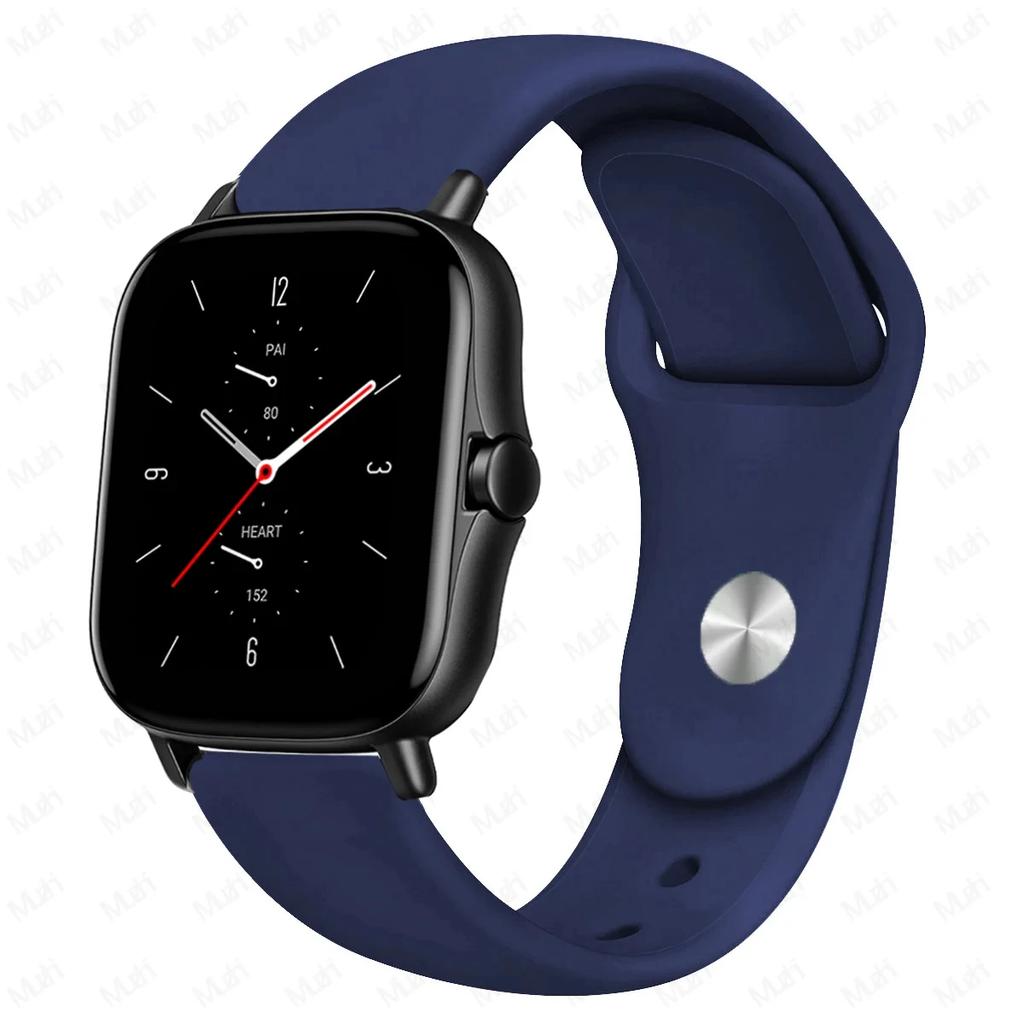 20mm/22mm Silicone Band For Amazfit GTS 4/3/2/2e/2 4 Mini GTR 4/2/3 Pro/47mm/stratos 3/2 Watch Bracelet Correa Amazfit Bip Strap