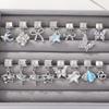 Luxury Pearl Zircon Star Moon Flower Shell Butterfly Pendant Italian Charm Link Fit 9mm Bracelet Stainless Steel DIY Making Gift