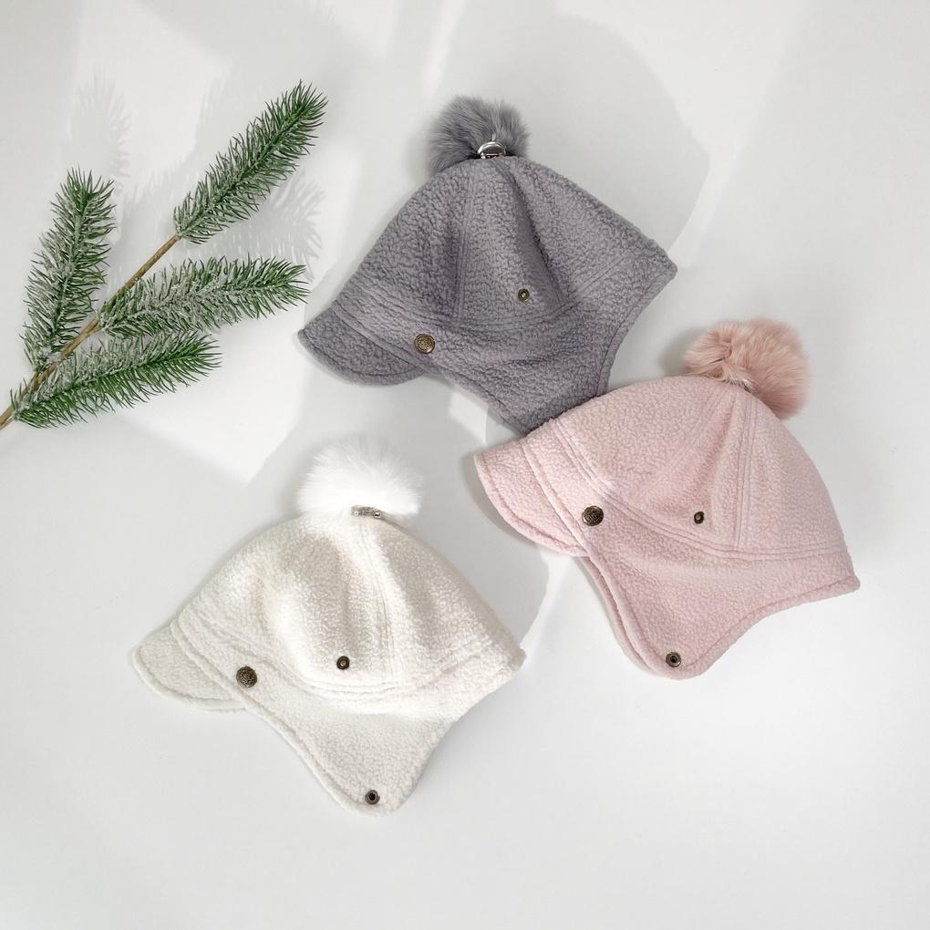 Unisex Daily Fleece Pom Pom Earflap Hat
