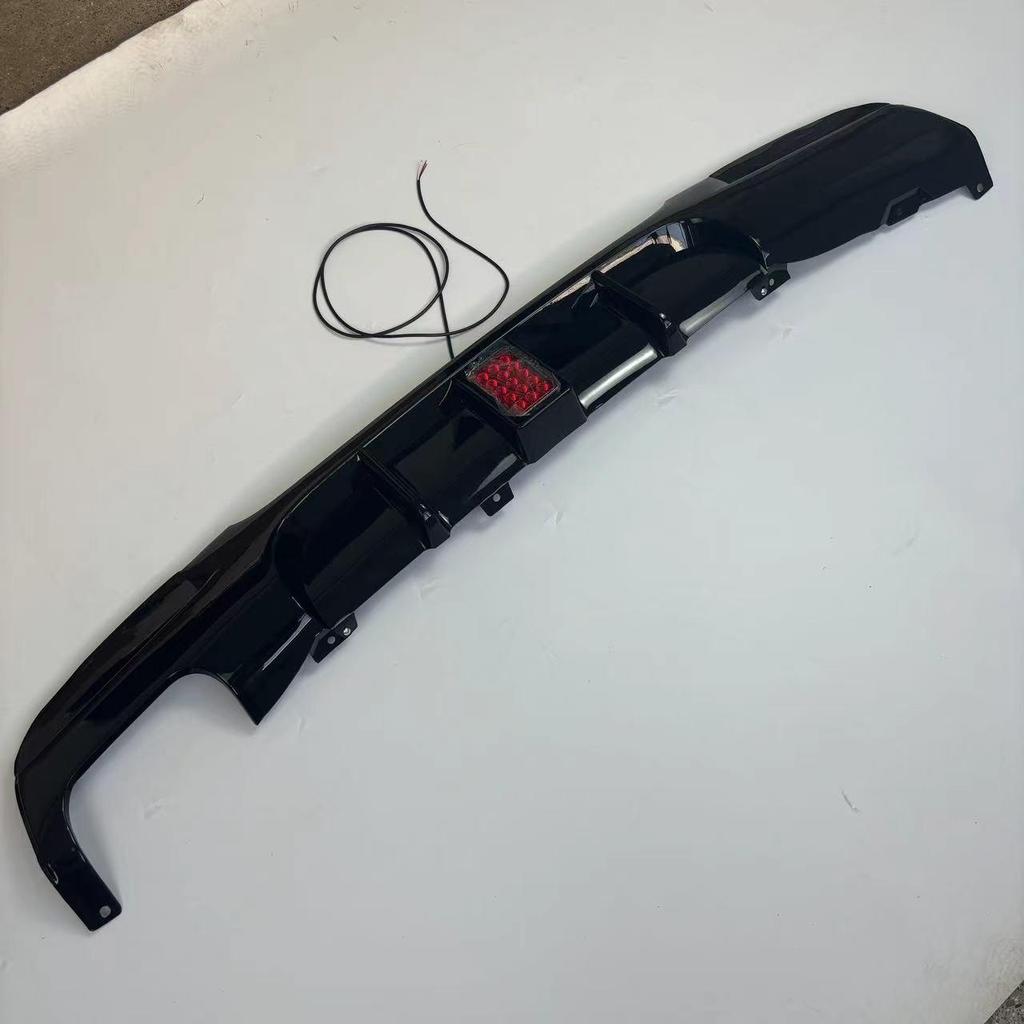 BMW 3 Series E90 Rear Diffuser with Lights, Single Side Double Outlet, Original Replacement Modified Body Kit.